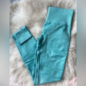 Gymshark blue light teal camo leggings